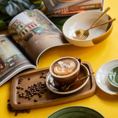 Loveramics Egg Potters Cappucino / Flat White Saucer (Caramel) 14.5cm