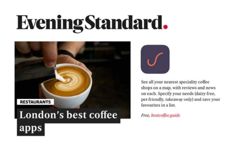 Best Coffee featured on the Evening Standard