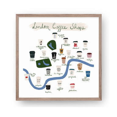 ﻿London Block by Block - London Coffee Print