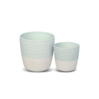 Loveramics Tumbler Espresso + Cappuccino Cups Bundle (Celadon Blue)