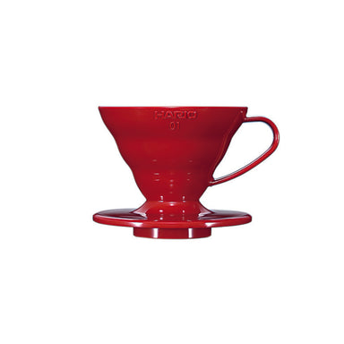 Hario V60 Plastic Coffee Dripper Red - Size 01